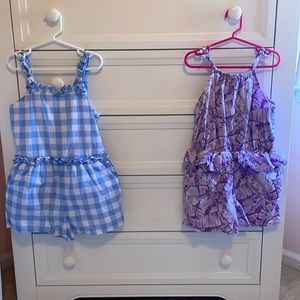 Janie + Jack size 7 rompers